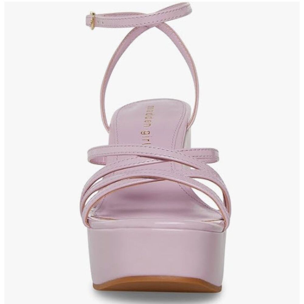 Madden Girl Lavender Strappy Platform Wedge Sandals - Picture 2 of 5